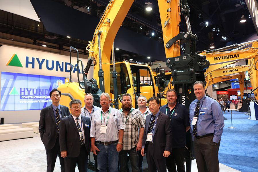 Hyundai Construction Equipment Americas Sells Excavators From Its CONEXPO Exhibit to Heavy Equipment Rental & Sales
