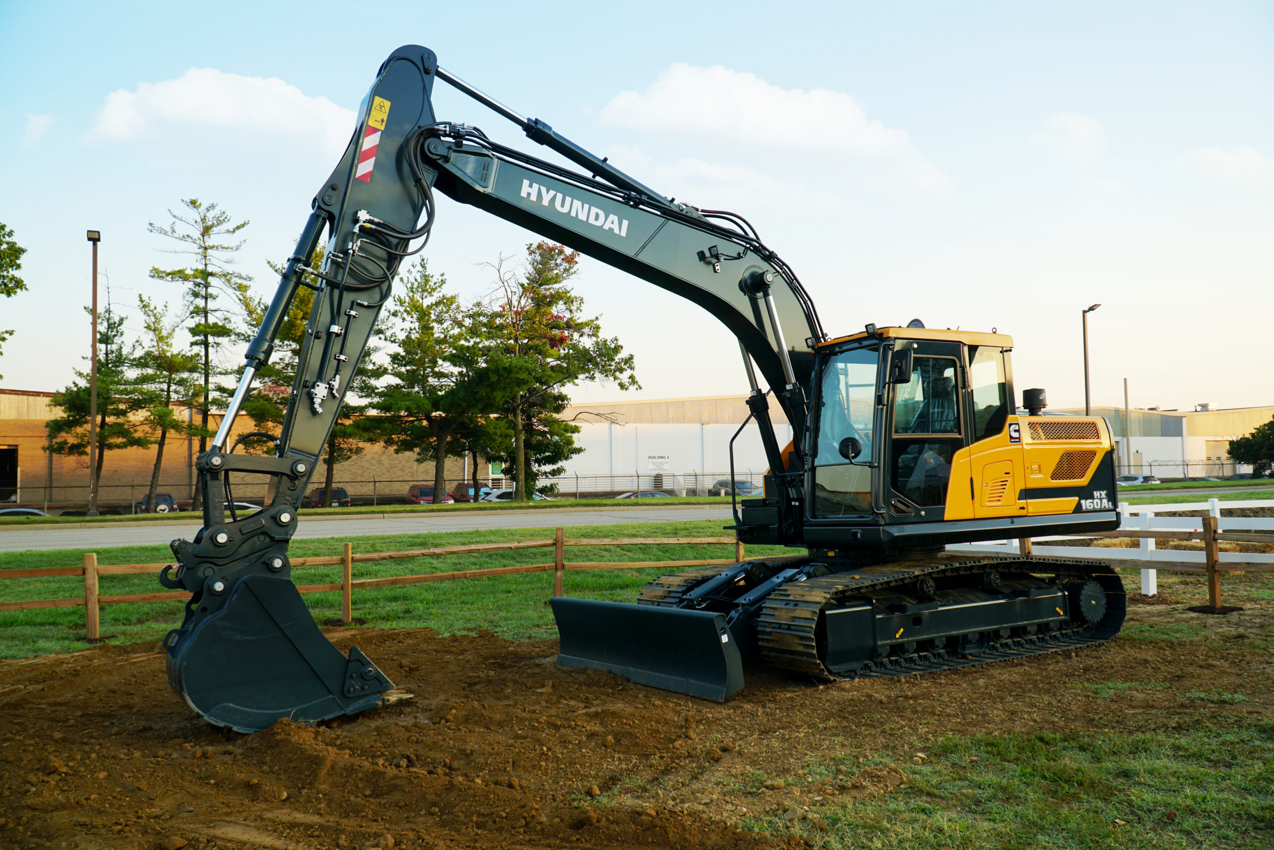 Hyundai Construction Equipment Showcases New A-Series HX160AL Excavator During The Utility Expo