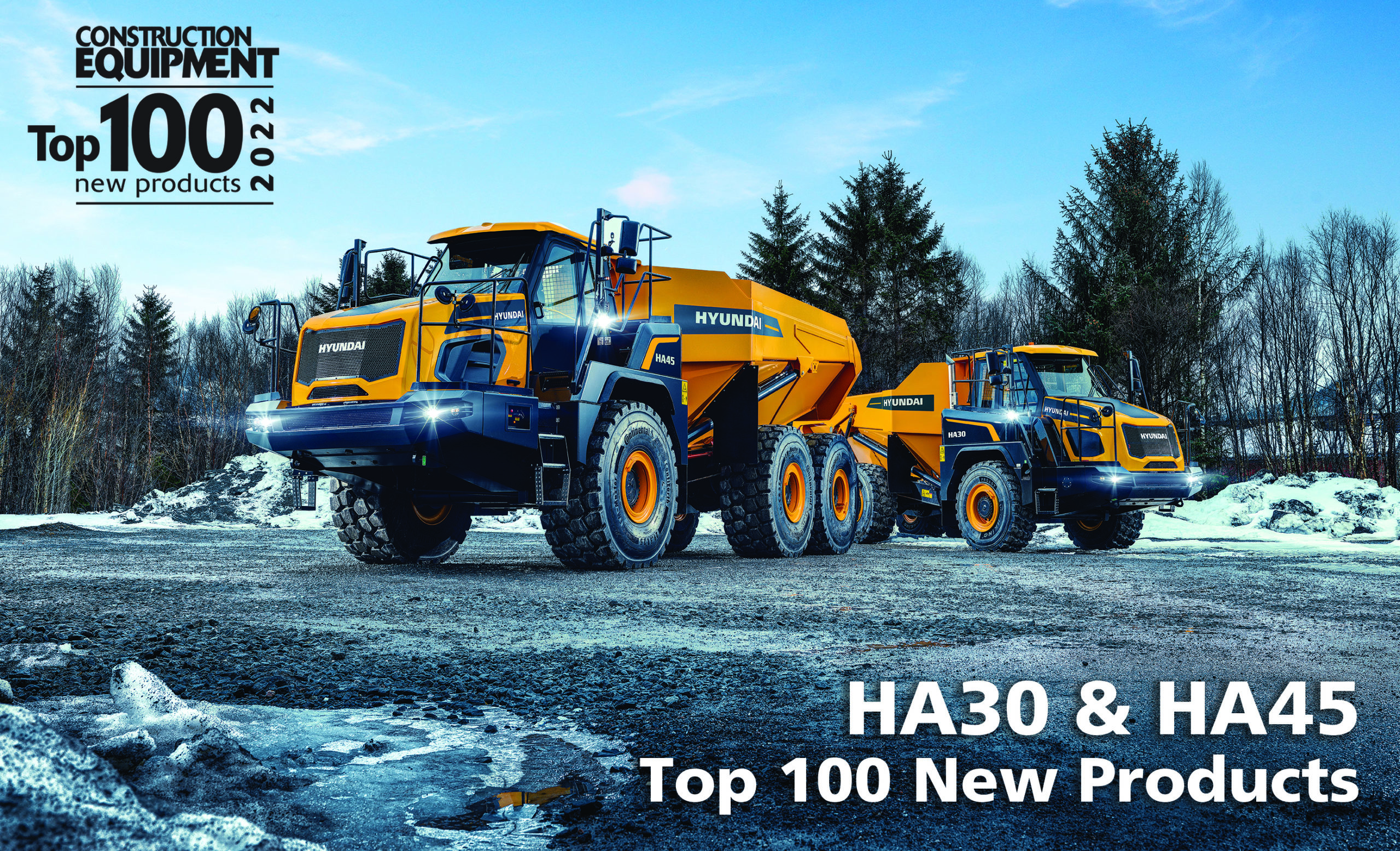 Hyundai ADTs Win Top New Product of 2022 Award From Construction Equipment